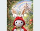 Handmade Soft Toy Red Riding Bunny